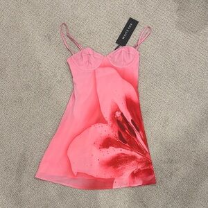 White Fox Boutique Pink Floral Dress